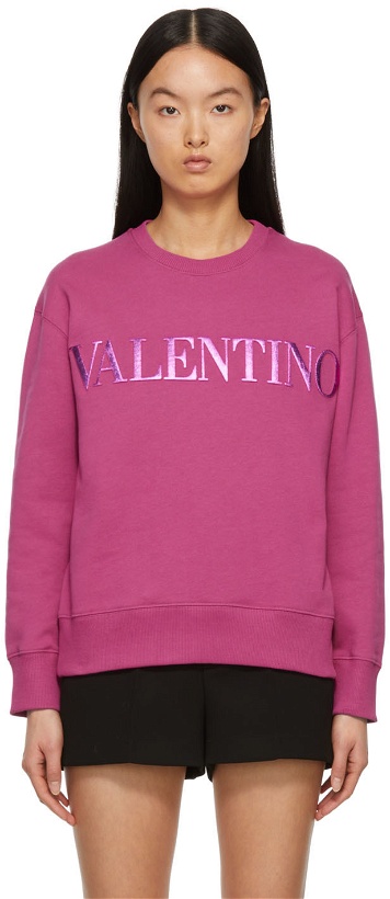 Photo: Valentino Pink 'Valentino' Sweatshirt