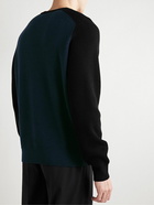 Theory - Toby Ribbed Wool-Blend Sweater - Blue