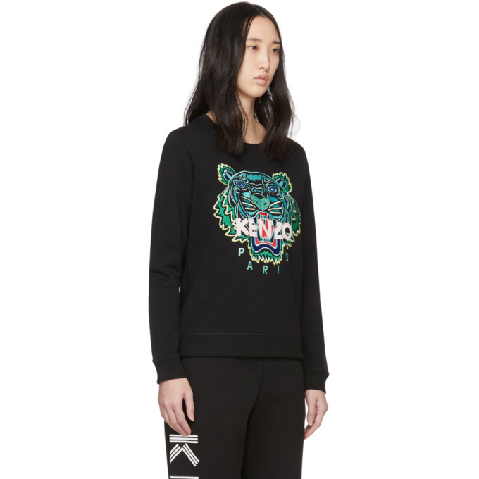 Kenzo Black Tiger Sweatshirt Kenzo