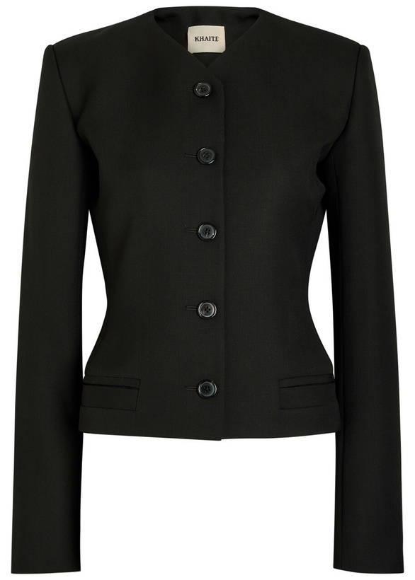 Photo: Khaite Nara Wool Jacket Black