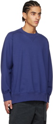 sacai Blue Crewneck Sweatshirt