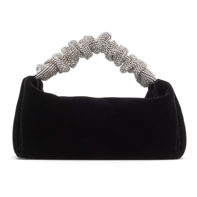 トートバッグ Alexander Wang FW23 MINI SCRUNCHIE BAG (20323R40T_001) Scrunchie Mini Bag in Black | LN-CC