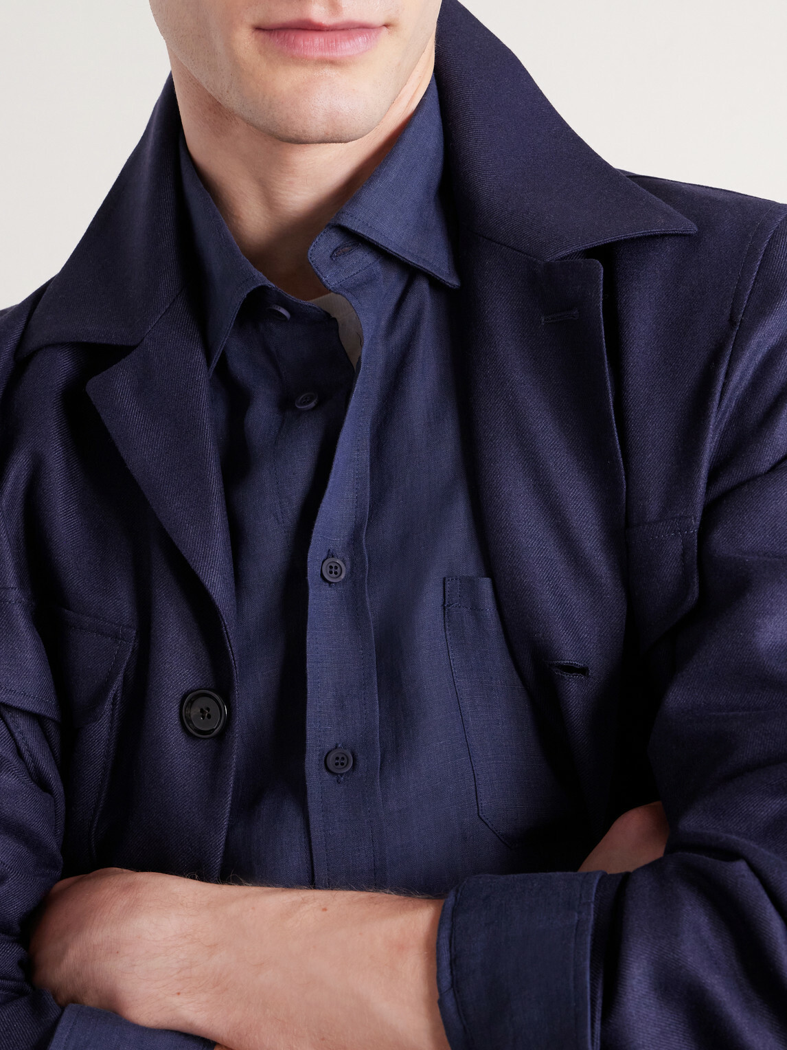 SEASE - Hemp Shirt - Blue
