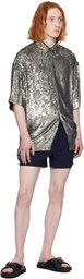 Dries Van Noten Silver Loose Shirt