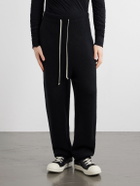 Rick Owens - Straight-Leg Knitted Cashmere-Blend Sweatpants - Black