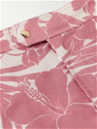 TOM FORD - Slim-Fit Short-Length Printed Swim Shorts - Pink