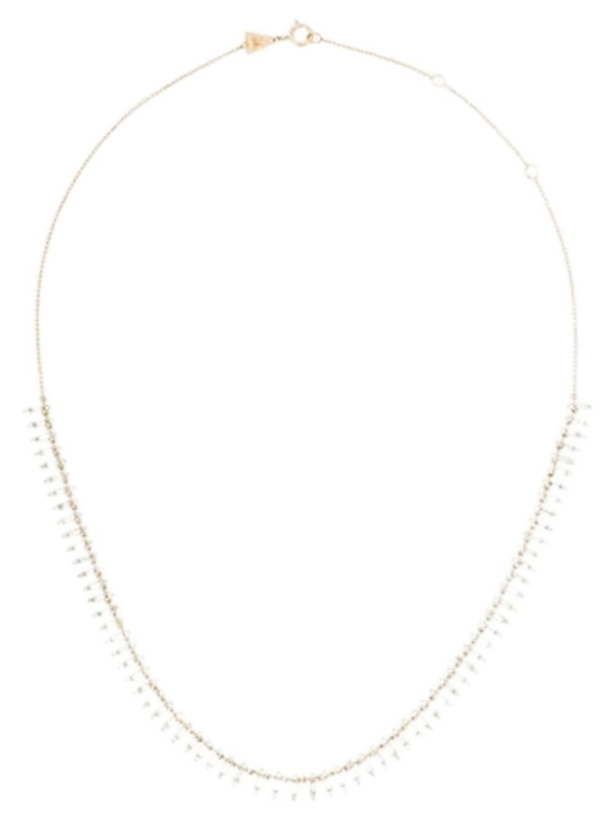 Photo: Adina Reyter 14K Yellow Gold Stack Baguette Half Riviera Diamond Necklace