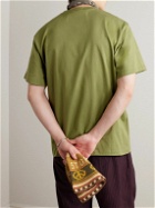 Story Mfg. - Grateful Ele Printed Organic Cotton-Jersey T-Shirt - Green