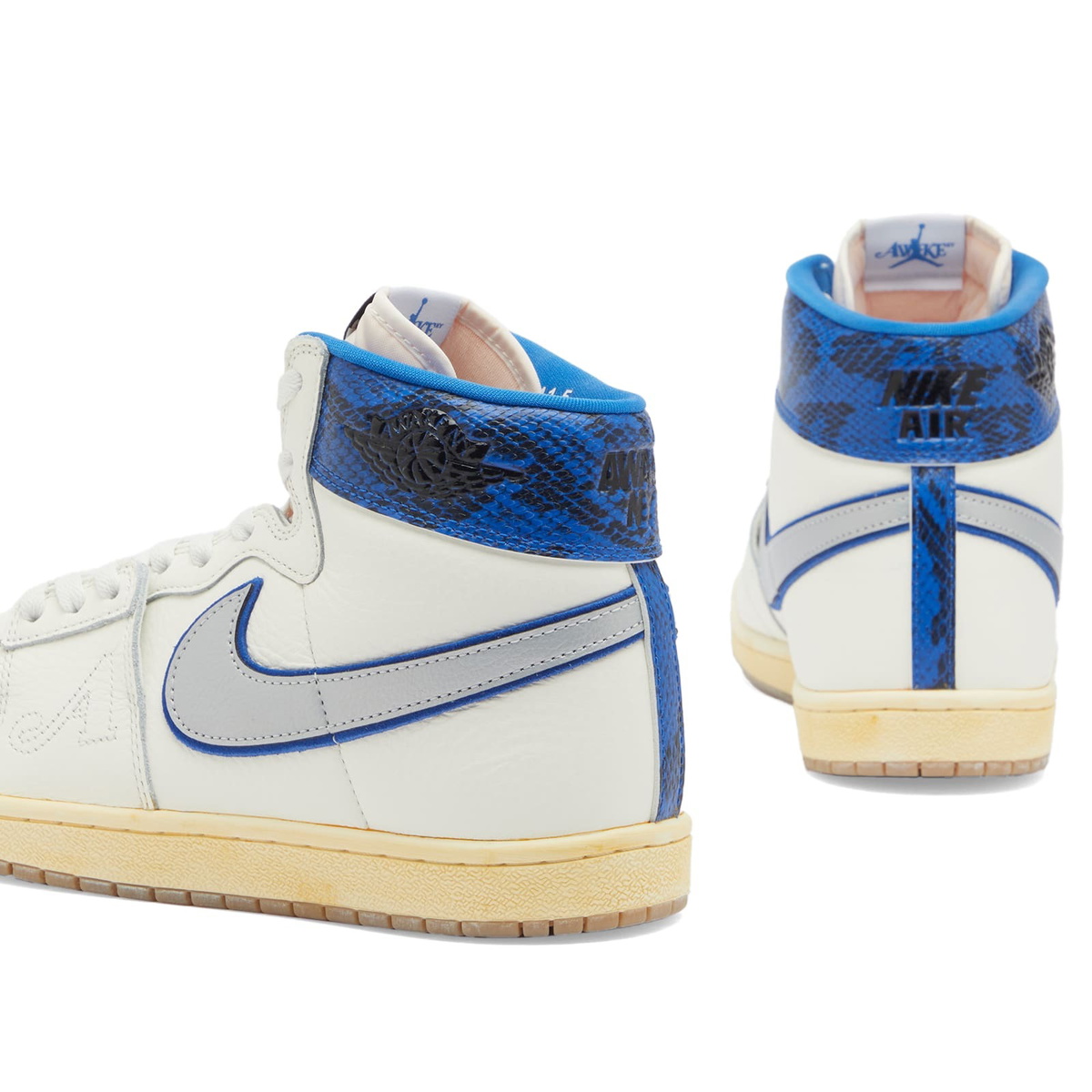 Air Jordan x Awake NY Air Ship PE SP Sneaker in Sail/Royal