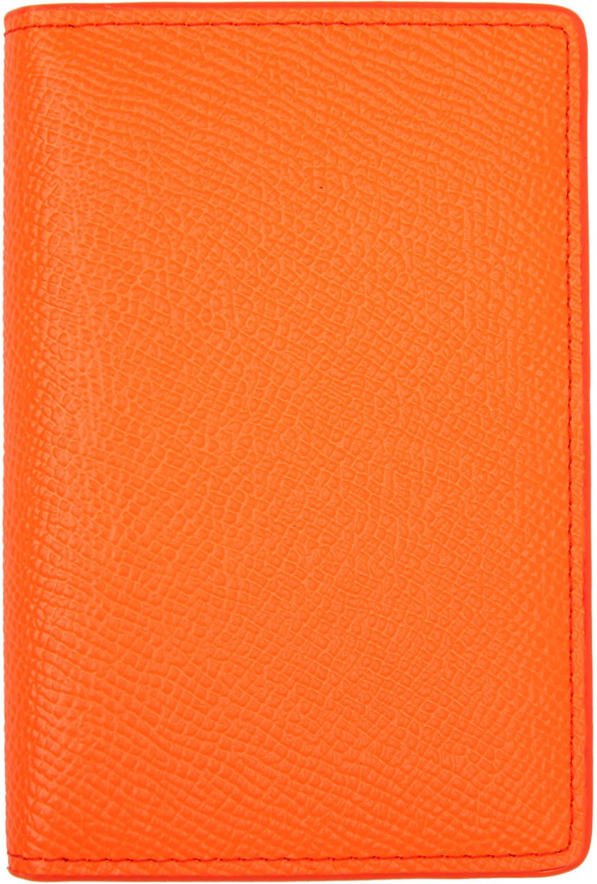 Maison Margiela Four-stitch Cardholder in Orange for Men