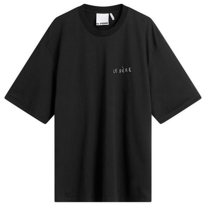 Photo: Le Père Men's Double Sleeve T-Shirt in Black