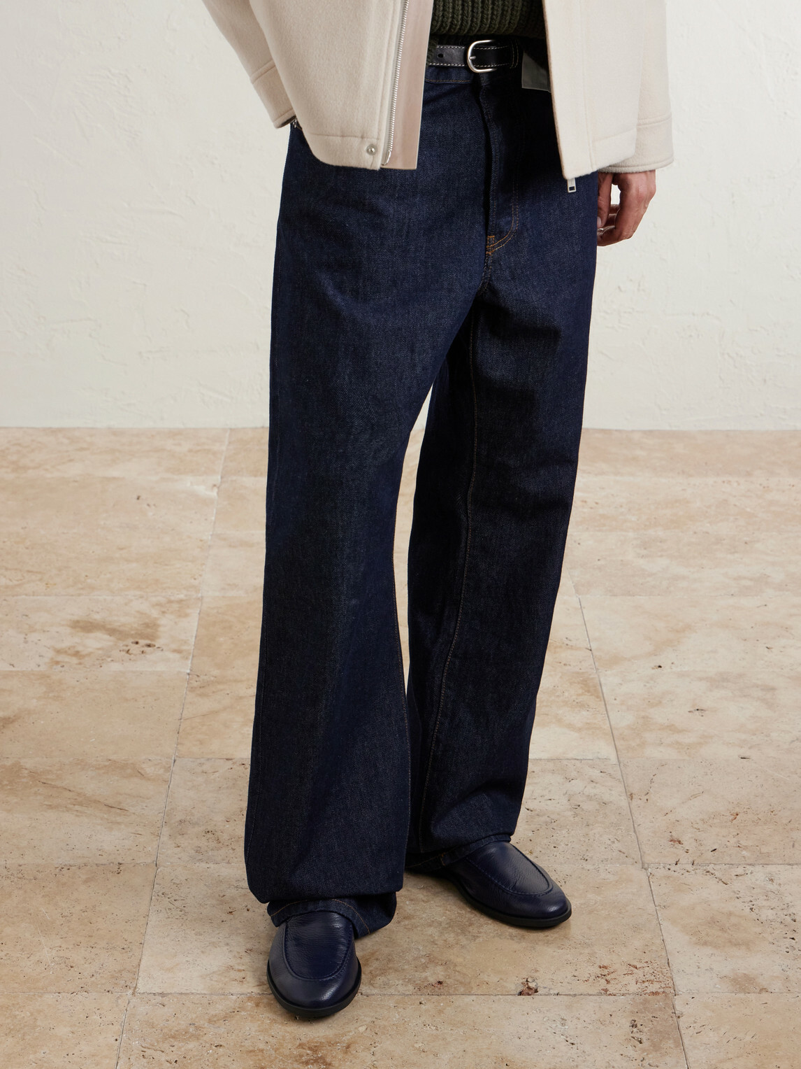 George Cleverley - Cornwall Full-Grain Deerskin Loafers - Blue