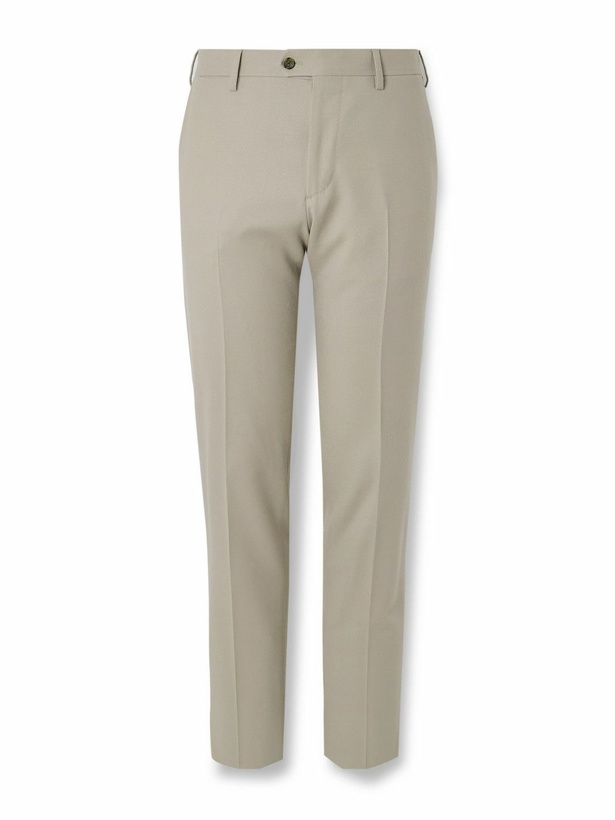 Photo: Lardini - Straight-Leg Virgin Wool-Blend Suit Trousers - Neutrals