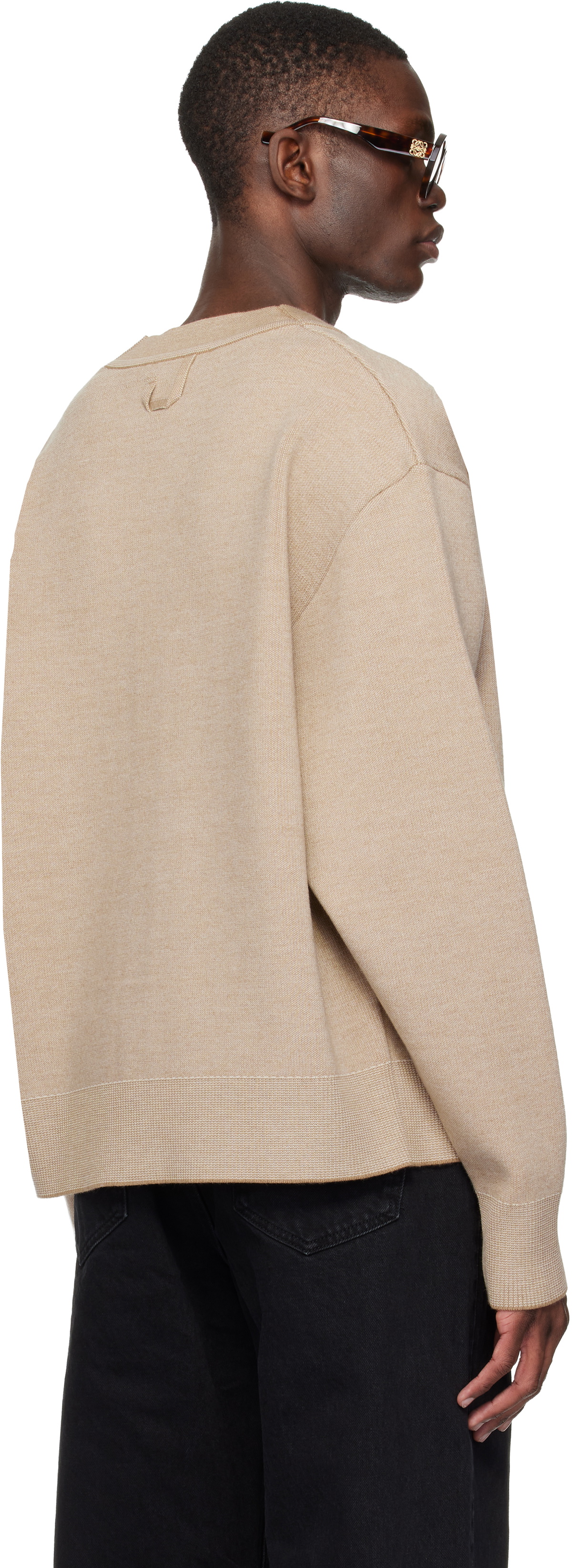 JACQUEMUS Beige 'The Doppio' Cardigan