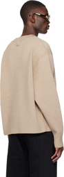 JACQUEMUS Beige 'The Doppio' Cardigan