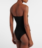 Balmain Strapless crêpe bodysuit
