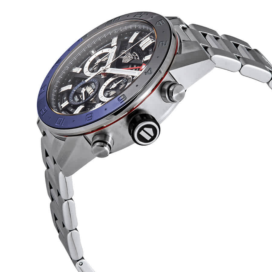 Tag Heuer Carrera Chronograph Automatic Batman Bezel Mens Watch CBG2A1Z.BA0658