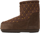 Moon Boot Brown Icon Low Nolace Quilted Boots