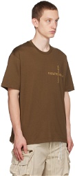MASTERMIND WORLD Brown Cross T-Shirt