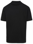 Ferrari Polo Shirt In Black Cotton