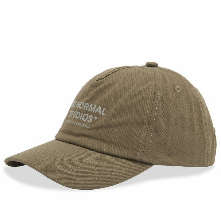 Photo: Pas Normal Studios Men's Off-Race Cotton Cap in Mud