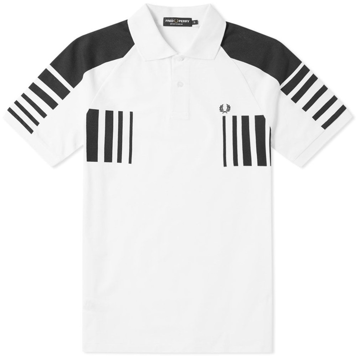 Photo: Fred Perry Block Graphic Pique Polo White
