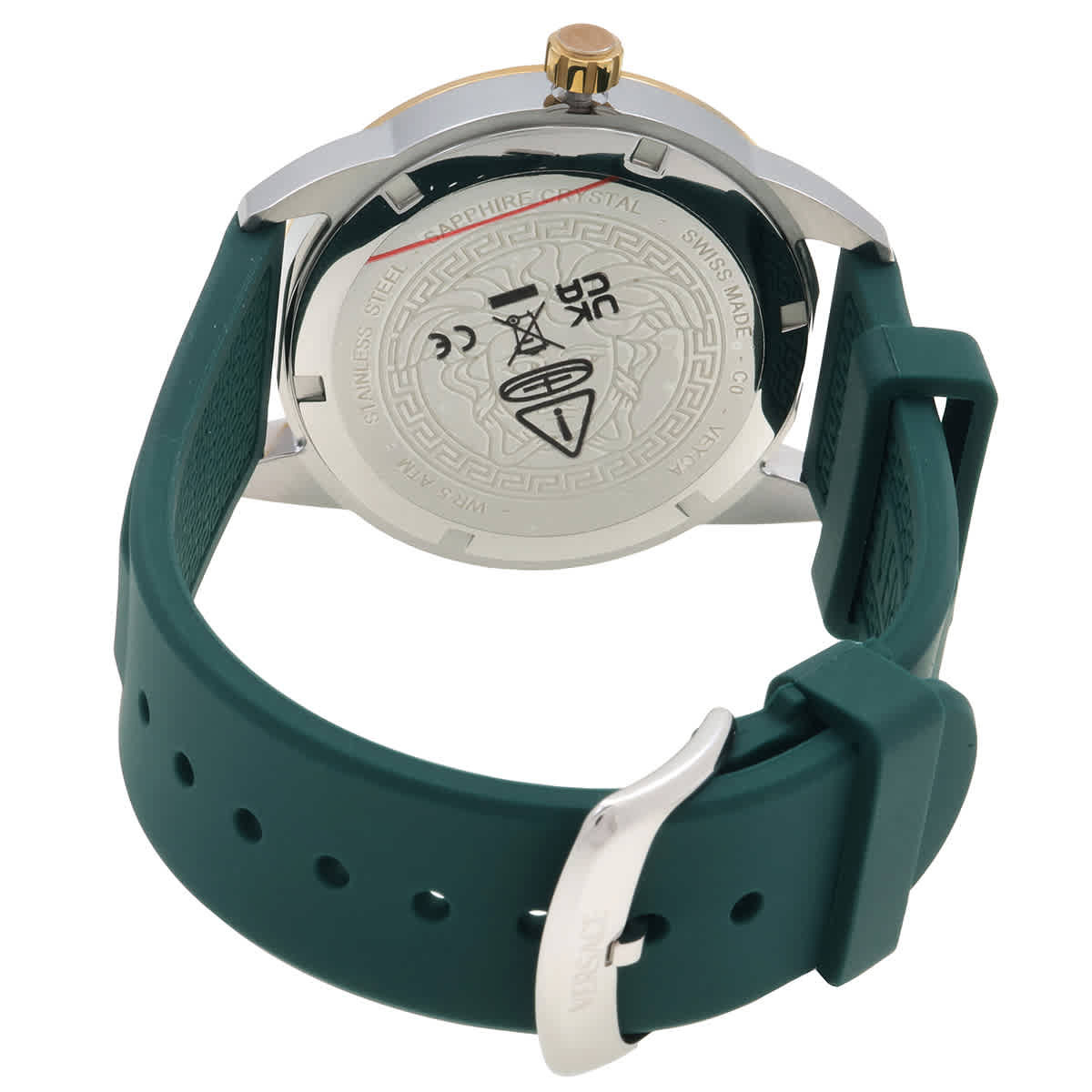 Versace Greca Urban Quartz Green Dial Mens Watch VEYCA0124 Versace