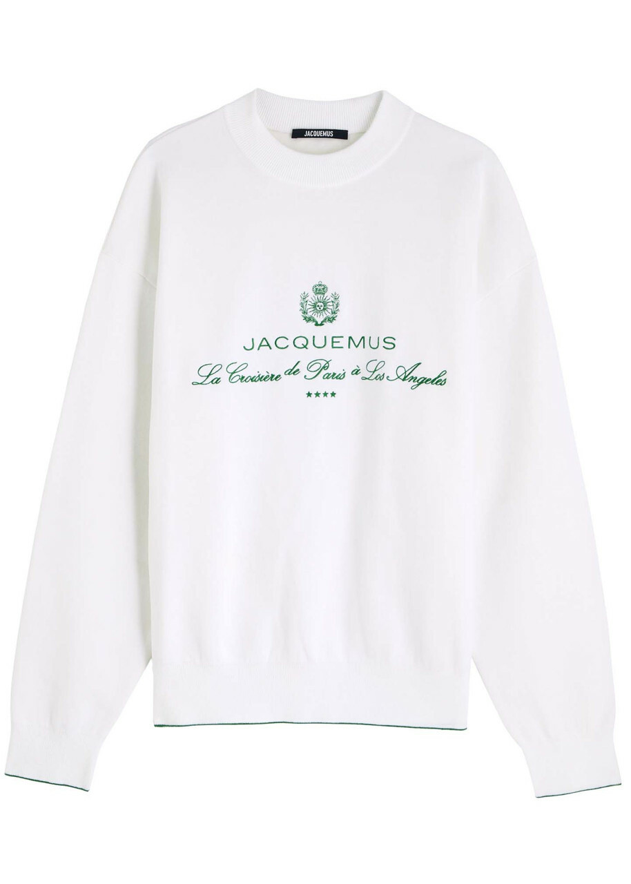 Jacquemus - Polo Neve Brushed-Knit Sweater - Blue Jacquemus Jacquemus - Polo Neve Brushed-Knit Sweater - Blue Jacquemus