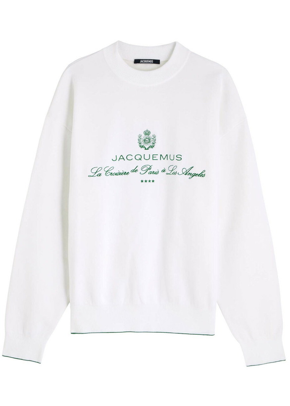 Photo: Jacquemus La Maille Venice Cotton-blend Jumper White