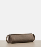 Khaite Donna suede clutch