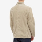 Universal Works Men's Patched Mill Bakers Jacket in Stone