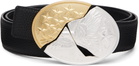 NULLUS Black Cracked Vintage Heroism Buckle Belt