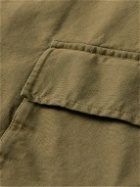 Nili Lotan - Ronnoc Garment-Dyed Cotton-Canvas Overshirt - Green