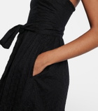 Poupette St Barth Thelma strapless cotton maxi dress