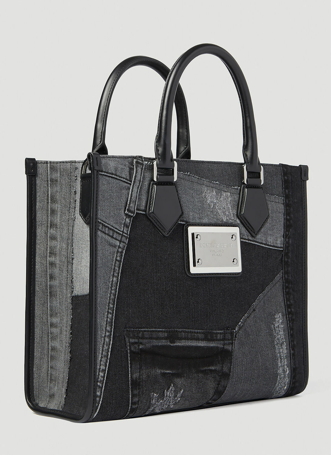 Dolce & Gabbana Small Patchwork Denim Tote Bag