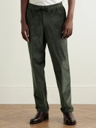 SEASE - Mindset Slim-Fit Cotton-Blend Corduroy Drawstring Trousers - Green