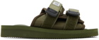 Suicoke Khaki MOTO-Cab Sandals