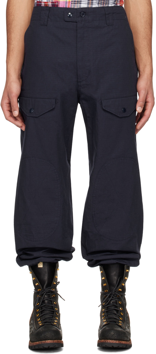 Engineered Garments Navy Drawstring Cargo Pants Engineered Garments