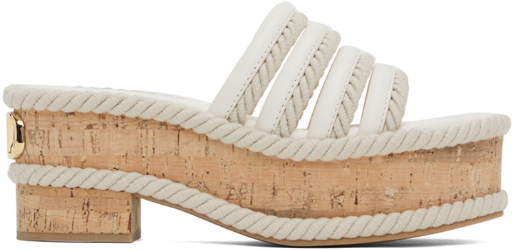 Photo: Valentino Garavani Off-White VLogo Summerblocks Flatform Sandals