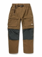 Nike - ACG Smith Summit Straight-Leg Convertible Shell Cargo Trousers - Brown
