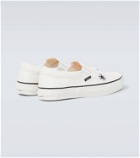 Undercover Embroidered cotton canvas slip-on shoes