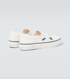 Undercover Embroidered cotton canvas slip-on shoes