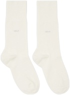CDLP Five-Pack White Mid-Length Socks