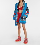 Alanui - Full Moon bandana-print boots