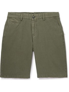 Altea - Straight-Leg Cotton, Linen and Lyocell-Blend Bermuda Shorts - Green