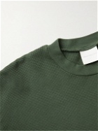 Museum Of Peace & Quiet - Woodmark Logo-Embroidered Waffle-Knit Cotton T-Shirt - Green