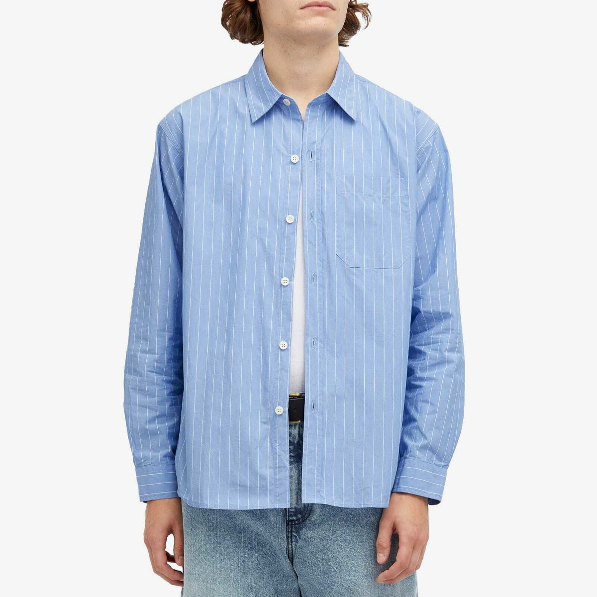 mfpen Men's Distant Shirt in Light Blue mfpen