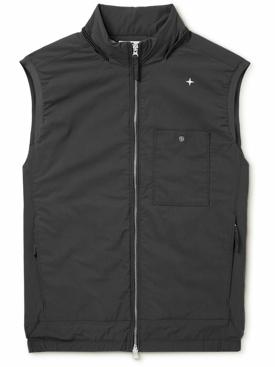 Stone Island - Stellina Logo-Embroidered Padded Wool-Blend Gilet 