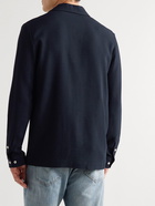 Séfr - Ripley Knitted Linen Shirt - Blue