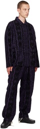 South2 West8 Purple Printed Trousers